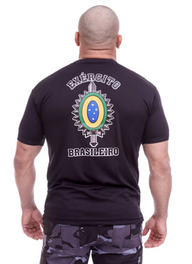 Camiseta Exército Brasileiro Brasão - Preta