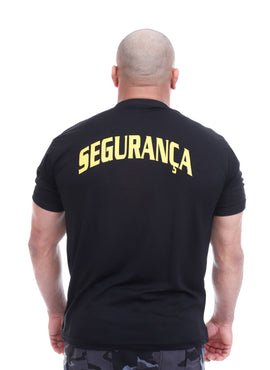 Camiseta Segurança - Escrito em Amarelo